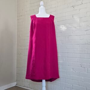 Jessica London Ruby Magenta Sheath Dress Plus Size 20 Sleeveless Workwear Career